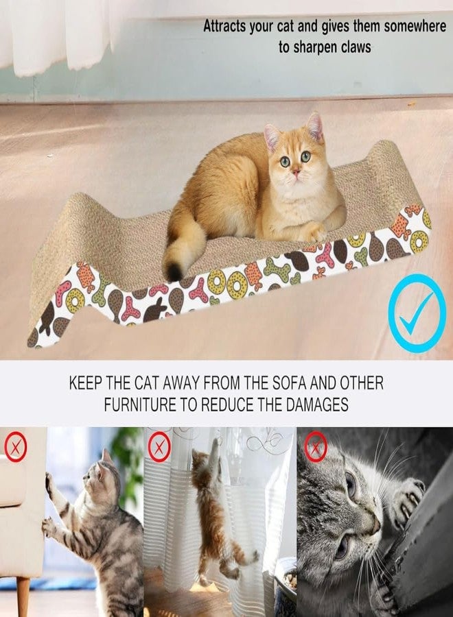KittuPet Cat Scratching Post Kitten Paper Scratching Toy Catnip Cat Toy Corrugated Cat Scratch Pad Animal Claw Scratcher Scratch Cat Toys Catnip Toy Corrugated Paper Game Board Scratches - Image 2